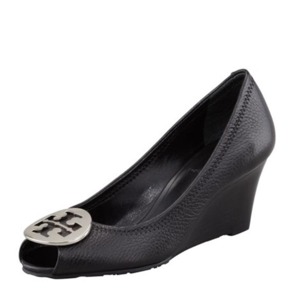 Tory Burch Peep Toe Wedges